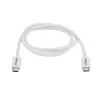 StarTech.com Thunderbolt 3 kabelis - 20 Gbps - 1 m - balts - saderīgs ar Thunderbolt, USB un DisplayPort