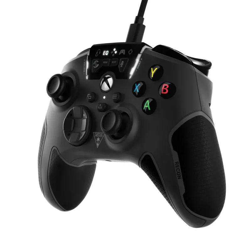Turtle Beach Recon Black vadu spēļu kontrolieris PC, Xbox, Xbox One, Xbox Series S, Xbox Series X
