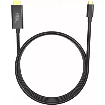 Vision TC 2MUSBCDP8K/BL DisplayPort kabelis USB Type-C 2 m Melns