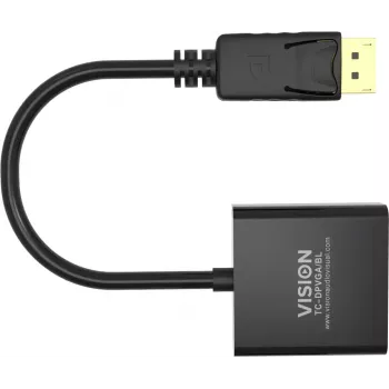 Video kabeļa adapteris DisplayPort uz VGA Vision TC-DPVGA/BL