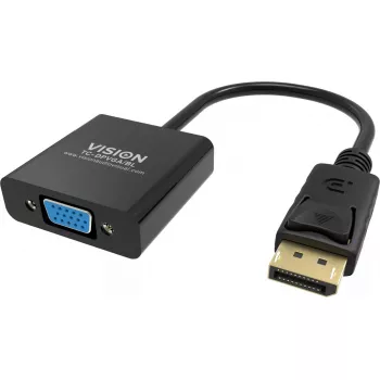 Video kabeļa adapteris DisplayPort uz VGA Vision TC-DPVGA/BL