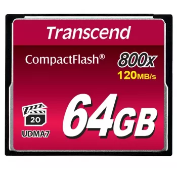 Transcend 64GB CompactFlash 800x TS64GCF800 atmiņas karte
