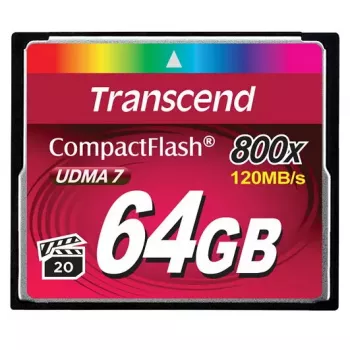 Transcend 64GB CompactFlash 800x TS64GCF800 atmiņas karte