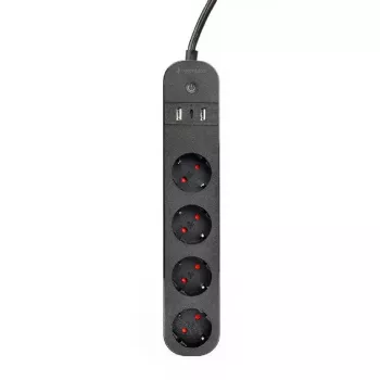Pagarinātājs Gembird TSL-PS-S4U-01 Viedais 4 AC kontaktligzdas
