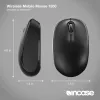 Incase Designed by Microsoft Wireless Mobile Mouse 1850 — bezvadu optiskā pele, ambidekstrāla, melna