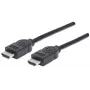 HDMI kabelis Male to Male Manhattan HDMM6 4K@30Hz 1,8m Melns