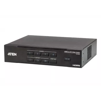 ATEN CAMLIVE PRO 4K 4 ieeju HDMI uz USB video pārslēdzējs, melns