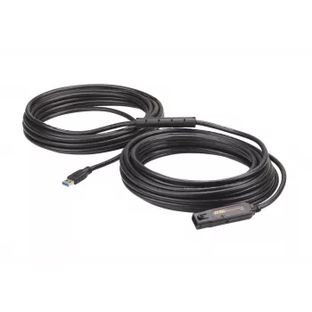 ATEN UE3315A USB3.2 Gen1 pagarinātājkabelis, 15 m, USB A – USB A, 5 Gbit/s, melns