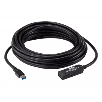 ATEN USB 3.2 Gen1 pagarinātāja kabelis 10m USB A - USB C melns