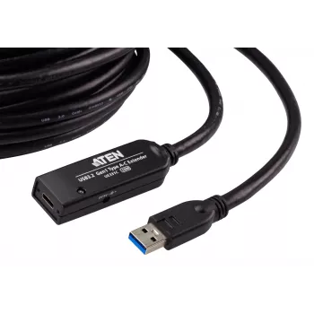 ATEN USB 3.2 Gen1 pagarinātāja kabelis 10m USB A - USB C melns