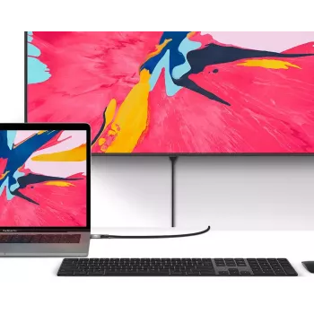 Kabelis ALOGIC Ultra USB-C (Vīriešu) uz DP (Vīriešu) 2m 4K 60Hz LED Balts