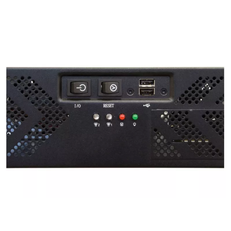 Chieftec UNC-210T-B Rack Server korpuss 2U 400W Melns