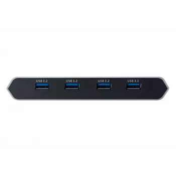 ATEN US3311 2-Port 4K DisplayPort USB-C KVM Slēdzis ar Dokstaciju un Strāvas Padevi