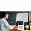 ATEN US3311 2-Port 4K DisplayPort USB-C KVM Slēdzis ar Dokstaciju un Strāvas Padevi