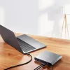 ATEN US3311 2-Port 4K DisplayPort USB-C KVM Slēdzis ar Dokstaciju un Strāvas Padevi