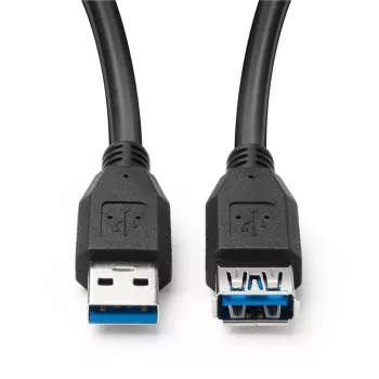 Microconnect USB3.0AAF05B USB pagarinātājs USB 3.2 Gen 1 (3.1 Gen 1) 0.5 m USB A Melns