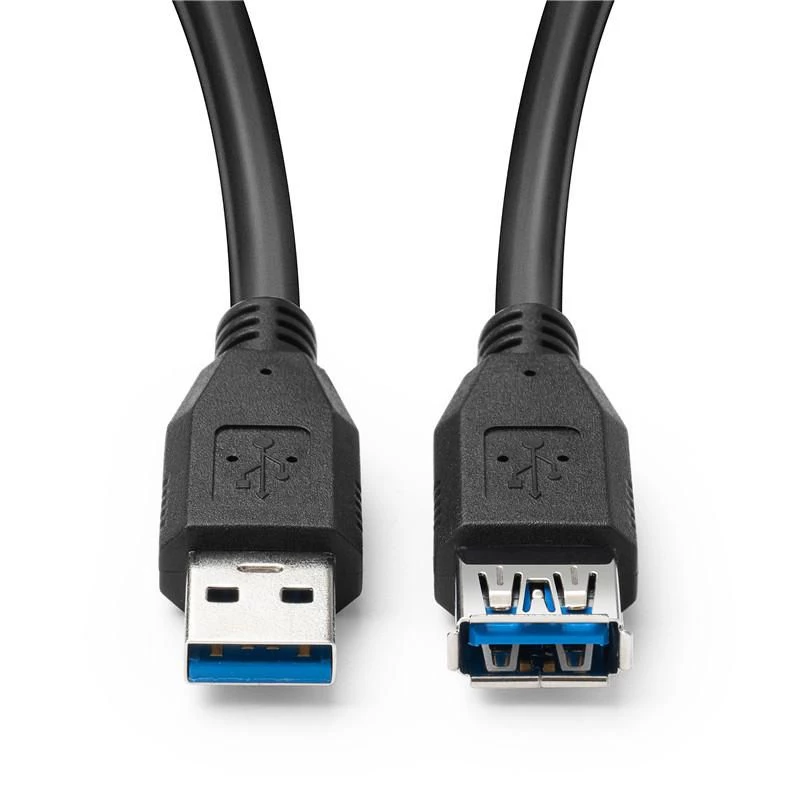Microconnect USB3.0AAF2B USB 3.2 Gen 1 pagarinātājkabelis, USB-A (vīrišķais) uz USB-A (sievišķais), 2 m, melns