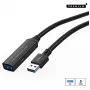 Microconnect USB3.0AAF5A USB pagarinātājkabelis 5 m, USB 3.2 Gen 1, melns