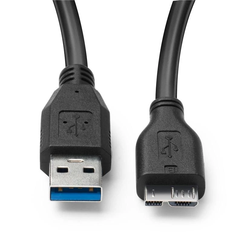 Microconnect USB3.0AB05MICRO USB kabelis 0.5 m USB A – Micro-USB B melns
