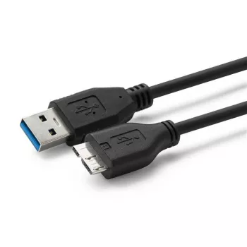 Microconnect USB3.0AB1MICRO USB kabelis USB 3.2 Gen 1 (3.1 Gen 1) 1 m USB A Micro-USB B Melns