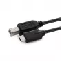 Microconnect USB3.1C2B2 USB kabelis USB 2.0 1.8 m USB-C USB B Melns