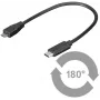 Microconnect USB3.1CAMB02 USB kabelis USB 2.0 0.2 m Micro-USB B uz USB-C Melns
