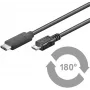 Microconnect USB3.1CAMIB1 USB kabelis USB 2.0 1 m USB C Micro-USB B Melns