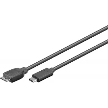 Microconnect USB3.1CAMIB3.06 USB kabelis USB 3.2 Gen 2 (3.1 Gen 2) 0.6 m USB C Micro-USB B Melns