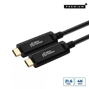 MicroConnect USB3.1CC10OP USB kabelis USB 3.2 Gen 1 (3.1 Gen 1) 10 m USB-C melns