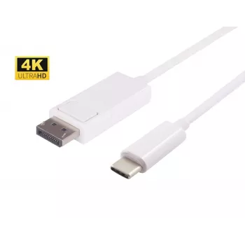 MicroConnect USB3.1CDPBW1 USB-C uz DisplayPort adapteris balts
