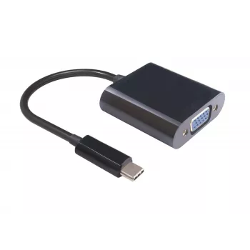 MicroConnect USB3.1CVGA USB-C uz VGA grafiskais adapteris, melns