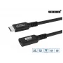 Microconnect USB3.2CC1.5EX USB-C kabelis USB4 Gen 2x2 1.5 m Melns