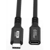 Microconnect USB3.2CC1.5EX USB-C kabelis USB4 Gen 2x2 1.5 m Melns