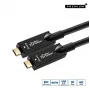 MicroConnect USB3.2CC10OP USB-C aktīvais optiskais kabelis 10 m, melns
