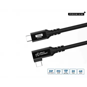 Microconnect USB3.2CC5-A USB kabelis USB 3.2 Gen 2x2 5 m USB-C Melns