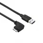 StarTech.com plāns Micro USB 3.0 kabelis - vīriešu/vīriešu - kreisā leņķa Micro-USB - 1 m