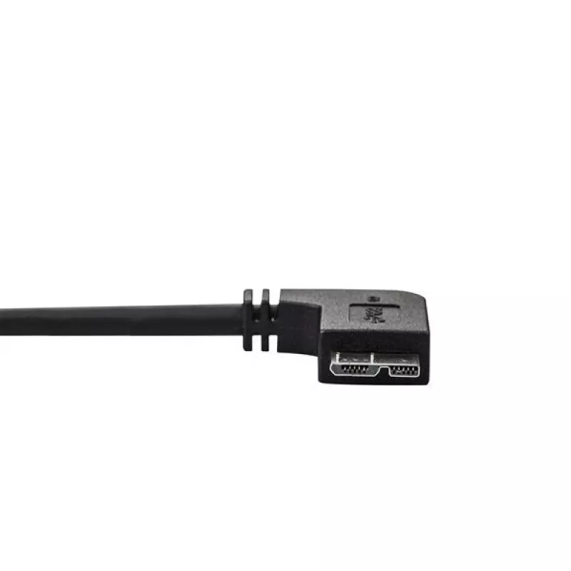 StarTech.com plāns Micro USB 3.0 kabelis - vīriešu/vīriešu - kreisā leņķa Micro-USB - 1 m