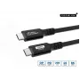 USB kabelis Microconnect USB4CC05-240W 0.5m USB-C 40 Gbit/s Melns
