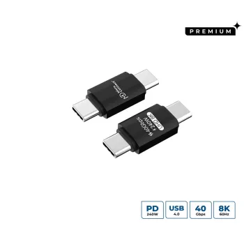 MicroConnect USB4-CC-240W USB kabelis 5 m USB-C Melns