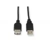 Microconnect USBAAF1B USB pagarinātājkabelis USB 2.0 1 m USB A Melns