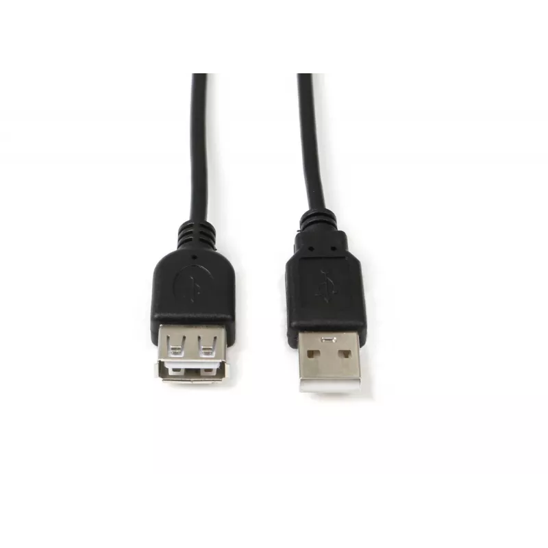 Microconnect USBAAF1B USB pagarinātājkabelis USB 2.0 1 m USB A Melns