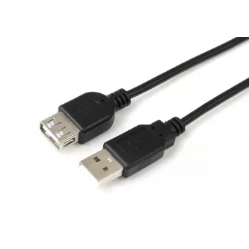 MicroConnect USBAAF2B USB pagarinātājkabelis USB 2.0 1.8 m USB A Melns