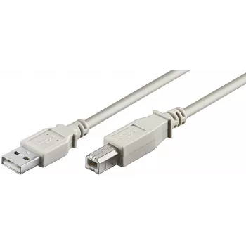Microconnect USBAB3 USB kabelis USB 2.0 3 m USB A USB B Balts