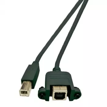 Microconnect USBABF1PANEL2 USB kabelis USB 2.0 1.8 m USB A USB B Melns