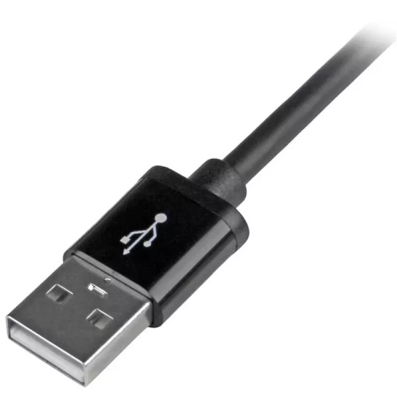 StarTech.com 2 m USB – Lightning kabelis – garais iPhone/iPad/iPod lādētāja kabelis – Lightning uz USB – Apple MFi sertificēts – Melns