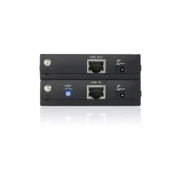 ATEN VGA pagarinātājs pa Cat5e/6 kabeli 150m, 1920 x 1200 pikseļi, AV raidītājs un uztvērējs, 150 m, Vadu, Melns