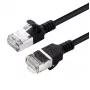 Microconnect V-FTP6A10S-SLIM tīkla kabelis 10 m Cat6a U/FTP (STP) melns