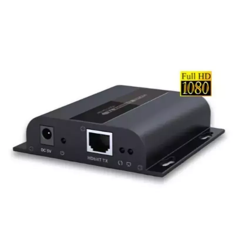 AV raidītājs VivoLink VLHDMIEXT1-TV2 — HDMI pārraide pa Cat5e, 1080p, 120 m, melns