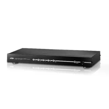 ATEN VS482 4 portu Dual View HDMI pārslēdzis, 4x HDMI ieeja / 2x HDMI izeja, 3D, ARC, RS-232, uzstādāms statīvā, līdz 1920 x 1200, metāla, melnā krāsā