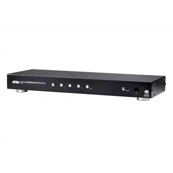 ATEN VS482B 4 portu True 4K HDMI pārslēdzējs ar dubultu izeju, metāla korpuss, melns, 60 Hz